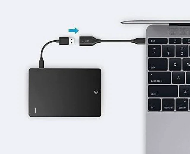 Alt view image 2 of 4 - USB-C to USB3.1 Adapter USB-C Male to USB-A Female Uses USB OTG Technology Compatible with Galaxy Note 8 S8 S8+ S9 iPad Pro 2018 Nexus 6P 5X LG V20 G5 and More