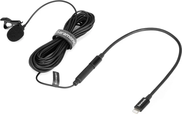 Alt view image 4 of 5 - 3.5mm TRS Male to Lightning Connector Microphone & Audio Adapter Cable 9 (22.86cm) (SR-C2000) black