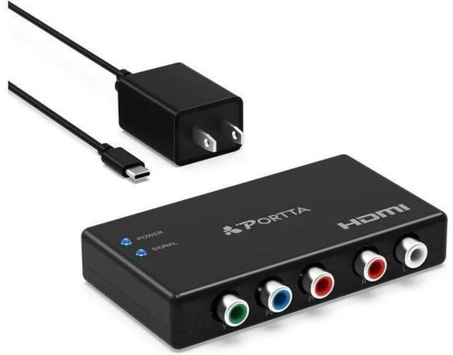 Main image of Component to HDMI Converter YPbPr RGB + R/L Audio to HDMI v1.3 Converter Adapter Support 1080P 2 Channel LPCM for HDTV PS2 PS3 HDVD Player Wii Xbox