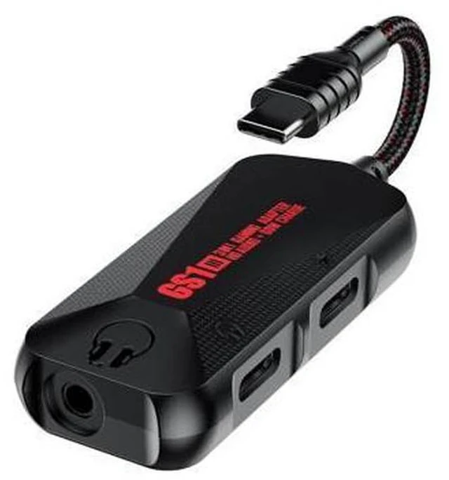 Main image of 60W Adapter 3-in-1 Plextone GS1 Type-C Charger to 3.5mm@TYPE-C Headphone Music Jack Earphones Hi-Res PD Fast Charge Adapter