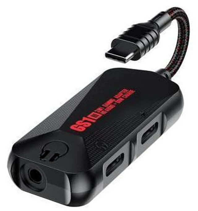 Alt view image 6 of 7 - 60W Adapter 3-in-1 Plextone GS1 Type-C Charger to 3.5mm@TYPE-C Headphone Music Jack Earphones Hi-Res PD Fast Charge Adapter