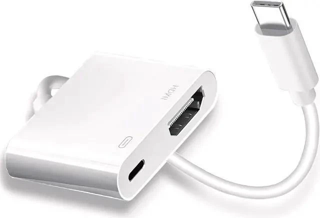 Main image of USB C to HDMI for TV 4K@60Hz Type C to HDMI Adapter with Charging Port iPhone to Hdmi to USB C Adapter Compatible for iPhone 16/15 Series/iPad Pro/Galaxy/MacBook Pro to HDTV Projector