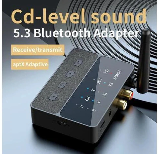Alt view image 4 of 5 - Blue Card D600 for Adapter One-to-Two Audio Transmitter with Long-Distance Transmission Supporting for Plastic Material