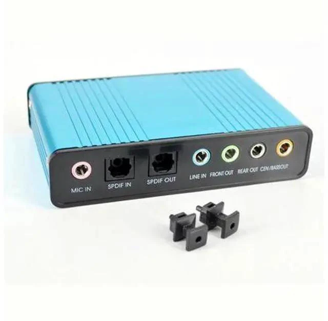 Alt view image 5 of 6 - USB External Sound Card 5.1 Channels Audio Adapter with Mic Line in Out for PC Laptop Speaker
