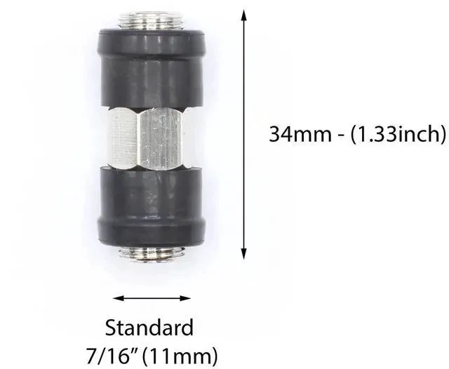 Alt view image 3 of 5 - Weather Sealed Cable Extension Coupler - Pack of 10 - Cable Extension Adapter (Barrel Splice - Coupler) - Connects Two Coaxial Video Cables (Female to Female Connector) 3GHz Rated