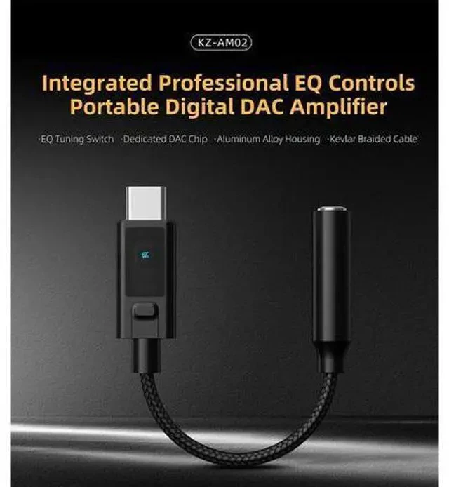 Alt view image 5 of 6 - Type-C 3.5mm Adapter for Laptop Mobile Phone Professional Grade Sound Adjustment Function Portable Digital Decoding Headphone
