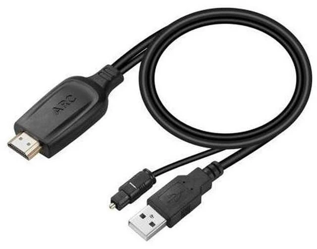 Main image of 192KHz HDMI ARC to Optical Audio Converter for TV to Soundbar Plug & Play 3.7ft/1.15m ARC to Optical Cable Audio Extractor Adapter Splitter for Sound System Speaker Home Theater Support Dolby/DTS 5.1