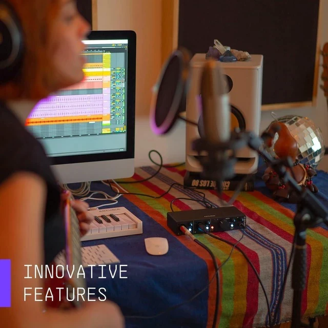 Alt view image 2 of 6 - MiniFuse 1 - Compact USB Audio Interface with Creative Software for Recording, Production, Podcasting, Guitar - White | USB-C 1x Combo Xlr and ¼ Input, 48V Phantom, Headphone and Stereo Outs, Loopbac
