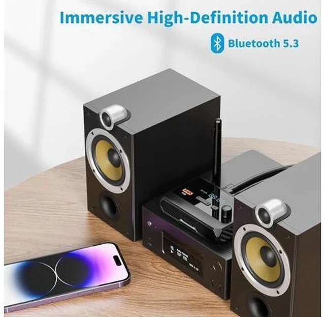 Alt view image 5 of 7 - Bluetooth 5.3 Receiver for Home Stereo RCA Bluetooth Adapter Low Latency & HD Music Audio Support Optical AUX 3.5mm RCA Receiver Adapter for Speakers Music Streaming Stereo System