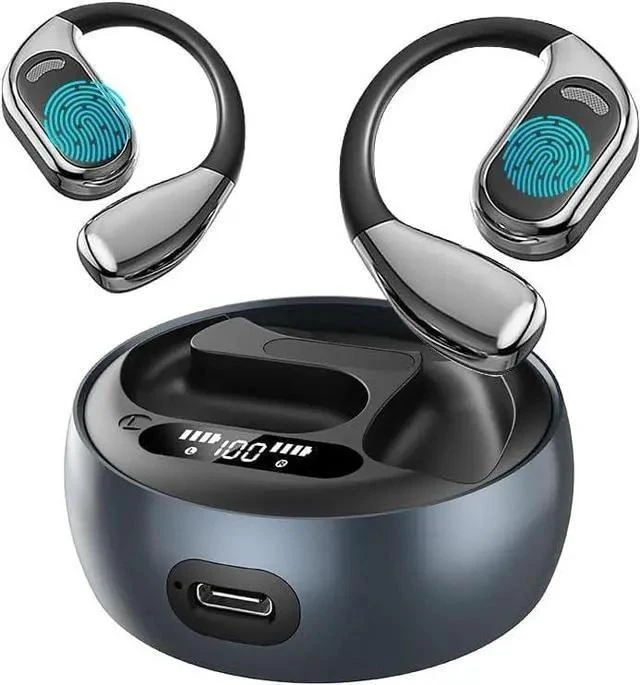 Main image of AI Real-Time Translation Earbuds,Wireless Earbuds,144 Languages Ear Buds,Two-Way Translator Earbuds, Bluetooth Headphones, Ear pods Wireless,HD Sound Translating Earbuds for Travel, M76 Black 01