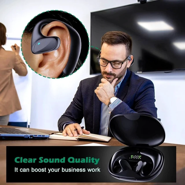 Alt view image 3 of 7 - Translation Earbuds 144 Language Translator Update Language Translator Device Real Time Wireless Translation Headset,3 in-1 Translator Headphones,Ai-Powered Bluetooth Translation Earbuds(Red)