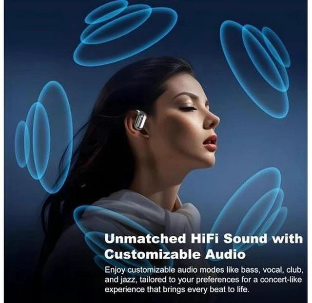 Alt view image 7 of 7 - AI Real-Time Translation Earbuds,Wireless Earbuds,144 Languages Ear Buds,Two-Way Translator Earbuds, Ear pods Wireless,HD Sound Bluetooth Translating Earbuds for Travel, Business,Learning (Grey B)