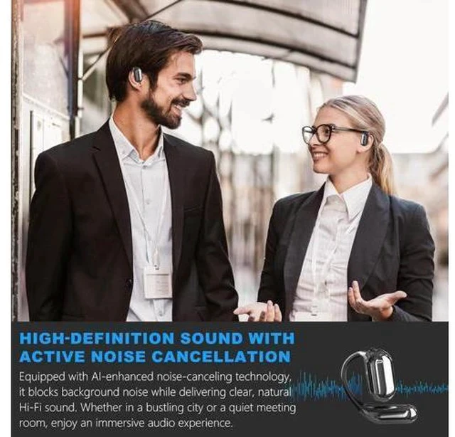 Alt view image 7 of 7 - AI Real-Time Translation Earbuds,Wireless Earbuds,144 Languages Ear Buds,Two-Way Translator Earbuds, Ear pods Wireless,HD Sound Bluetooth Translating Earbuds for Travel, Business,Learning (Blue B)