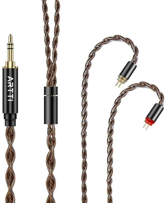 Main image of A1 Upgraded 4 Core Monocrystalline Copper Detachable Earphone Cable IEM Cable in-Ear Headphone Audio Cable (2pin-0.78mm 3.5mm)