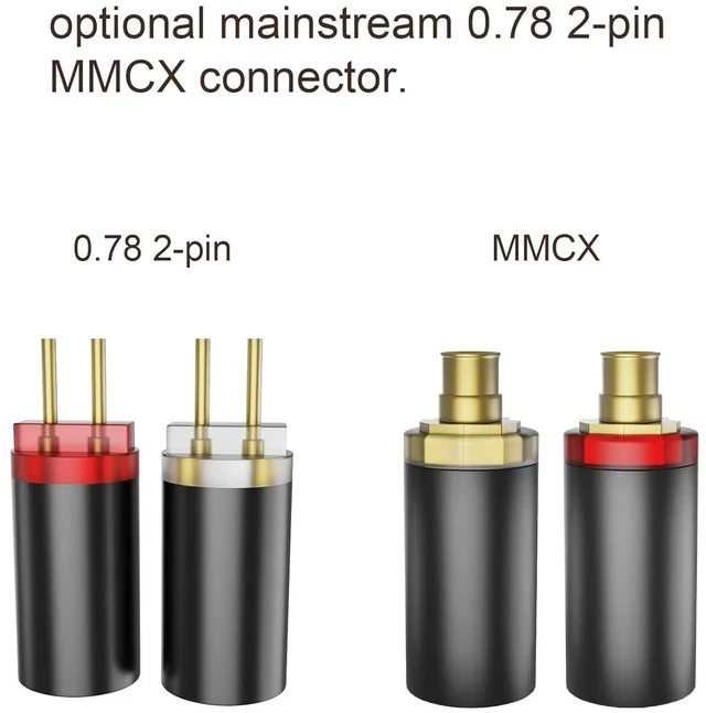 Alt view image 5 of 7 - A1 Upgraded 4 Core Monocrystalline Copper Detachable Earphone Cable IEM Cable in-Ear Headphone Audio Cable (2pin-0.78mm 3.5mm)