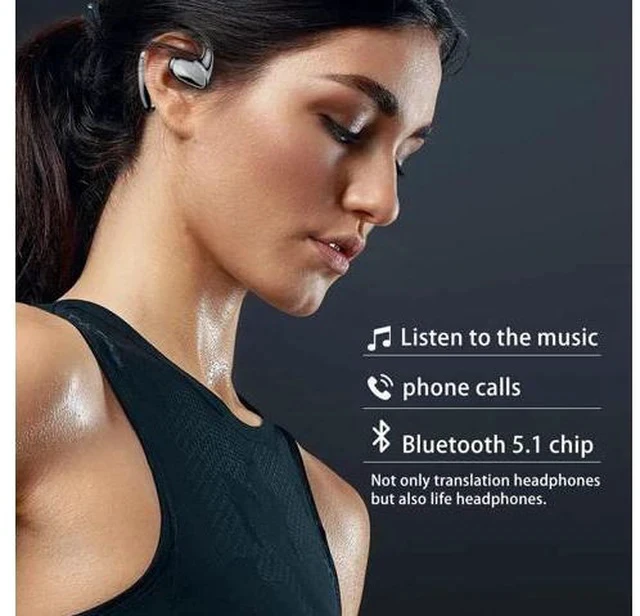 Alt view image 4 of 7 - Flegobey Translator Earbuds,Flegobey Ear Buds,Wireless Bluetooth 3in1 Language Translator Earbuds Real Time Translation Device for iOS and Android 144 Languages and Accents (Black)