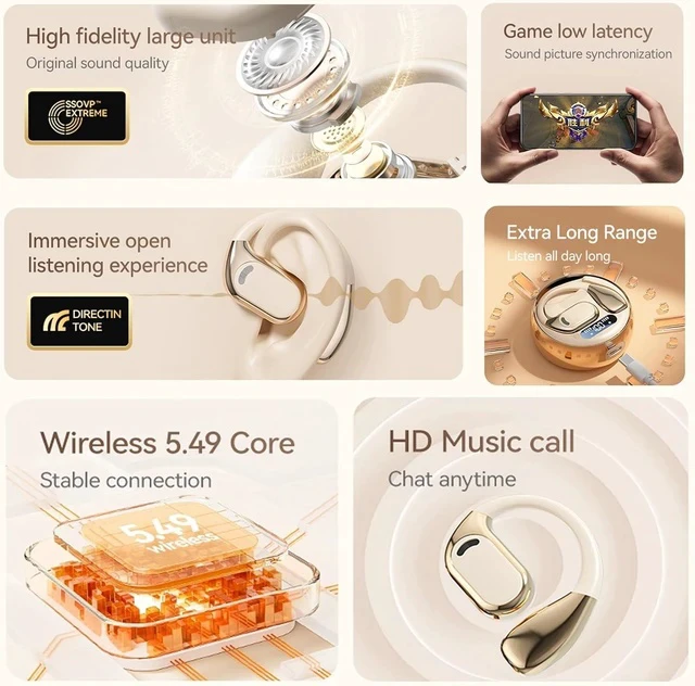 Alt view image 6 of 7 - AI Real-Time Translation Earbuds,Wireless Earbuds,144 Languages Ear Buds,Two-Way Translator Earbuds, Bluetooth Headphones, Ear pods Wireless,HD Sound Translating Earbuds for Travel, M76 Black 01