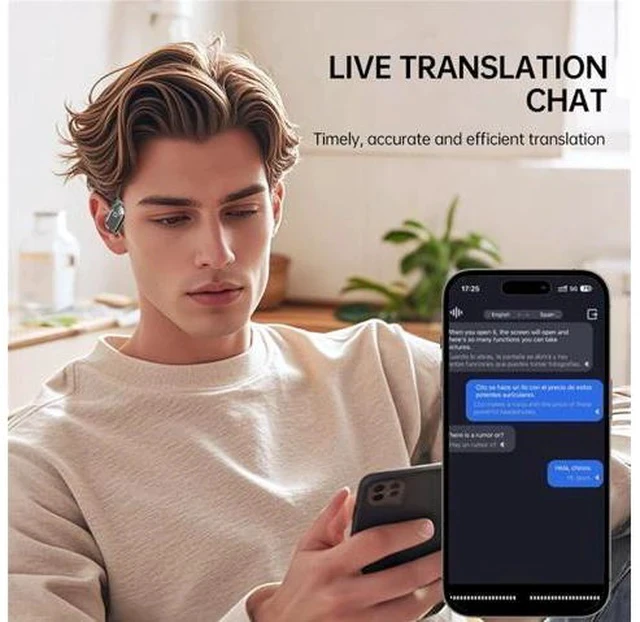 Alt view image 7 of 7 - Peachloft Translator, Peachloft Earbuds, Multi Language Translator Earbuds, Ear Buds That Translate Languages, Two Way Translator Ear Buds Device in Real Time for iOS & Android (Black)