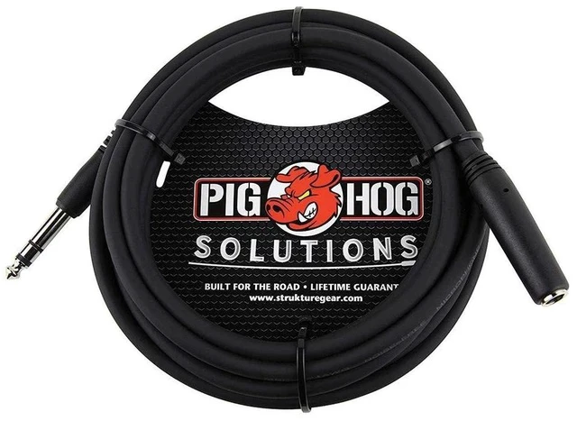 Alt view image 4 of 4 - PHX14-10 1/4 TRSF to 1/4 TRSM Headphone Extension Cable 10 Feet (2-Pack)