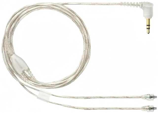 Alt view image 6 of 7 - Replacement EAC64CL 64 -Inch Detachable Earphone Cable for Shure SE215 SE315 SE425 SE535 and SE846 Earphones (Clear)