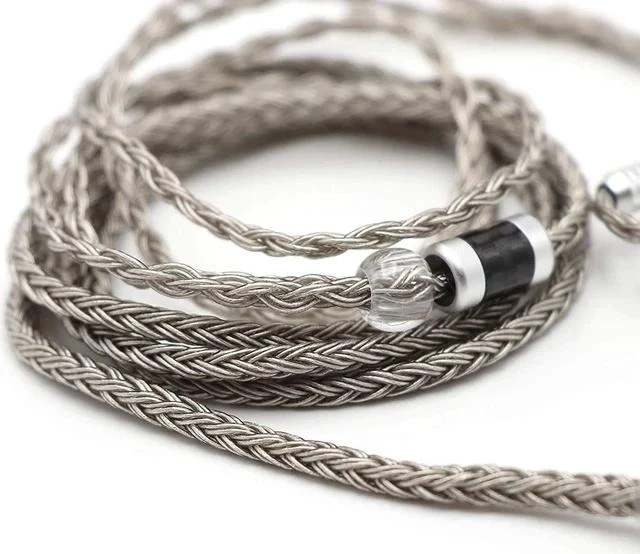Main image of Tripowin Zonie IEM Cable 16 Core Silver Plated Earphone Upgraded Cords 1.25m SPC in Ear Monitor Cable for ZS10 PRO 2 AS10 PRO ZSN PRO X Waner SIMGOT EM6L(Recessed 2pin 3.5mm)(Grey)