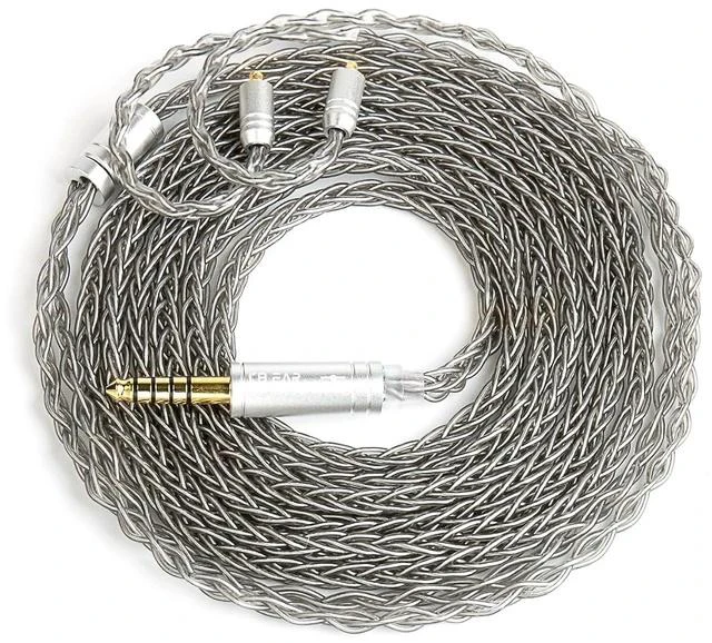 Main image of 2 Meter QDC in Ear Monitor Cable KZ ZS10 PRO IEM Extension Headphone Cable Cords for EDX PRO/Castor/CCA CRA KBEAR ST12 Plus 8 Core 4N OFC Silver-Plated Wire (Grey Recessed 2 Pins 3.5mm Plug)
