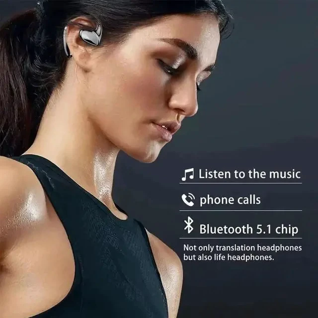 Alt view image 4 of 7 - Roostick Translator, Roostick Translator Earbuds, Real-Time 3-in-1 Translation Earbuds 144 Languages & Accents, Ai Language Translat Ear Buds, Translation Device for Travel Business Learning (White)