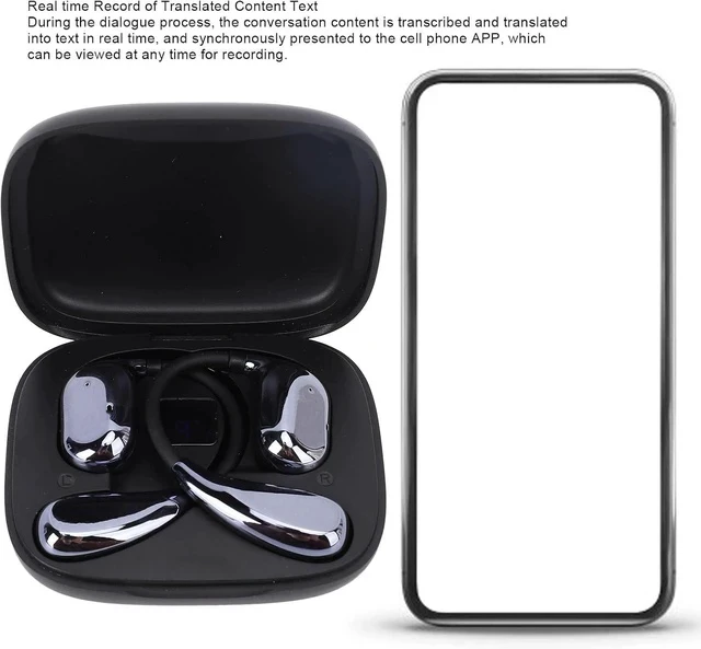 Alt view image 5 of 7 - Language Translation Earbuds, High Accuracy Translator Earbuds for 150 Languages & Accents, Real Time Translating Earbuds Language Translator Device for Travel Business Learning