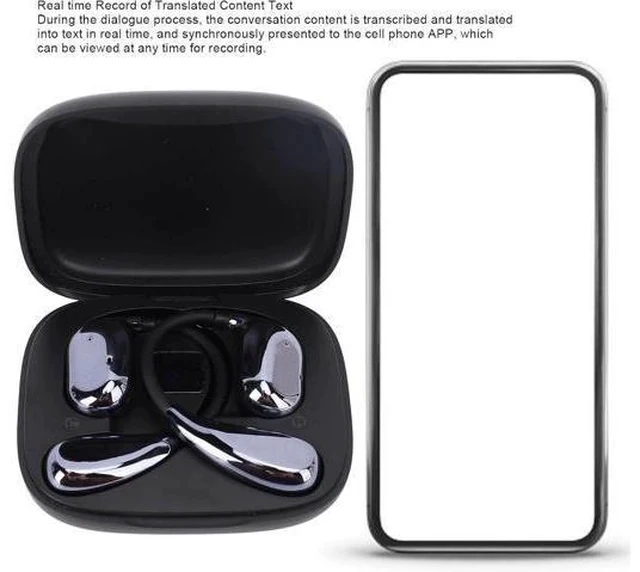 Alt view image 5 of 7 - Language Translation Earbuds, High Accuracy Translator Earbuds for 150 Languages & Accents, Real Time Translating Earbuds Language Translator Device for Travel Business Learning