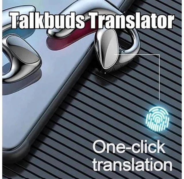 Alt view image 6 of 7 - Talkbuds, Talkbuds Translator, Talk Buds Translator, 2025 New Ai Translation Earbuds Real Time Translation Device, Supports 144 Languages Translation, for Business Learning Travel (Black*2)
