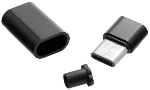 Alt view image 5 of 6 - 5set DIY 24pin USB 3.1 Type C USB-C Male Plug Connector SMT Type with Black Housing Cover