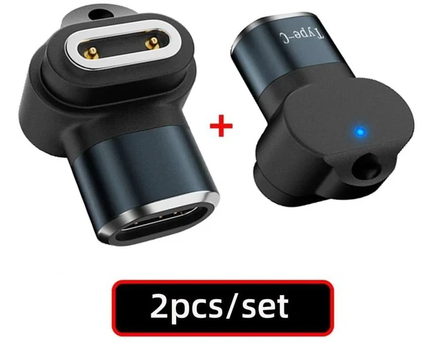 Alt view image 6 of 7 - xiwai Magnetic Suction Smart Watch Replacement Charging Connector 2pcs Vertical USB Type-C to 2-Pin Compatible with IMOO Z6 Z6S Z6Pro Z7 Z7A Z7S Z8 Z8A Z9 Z10 Z11