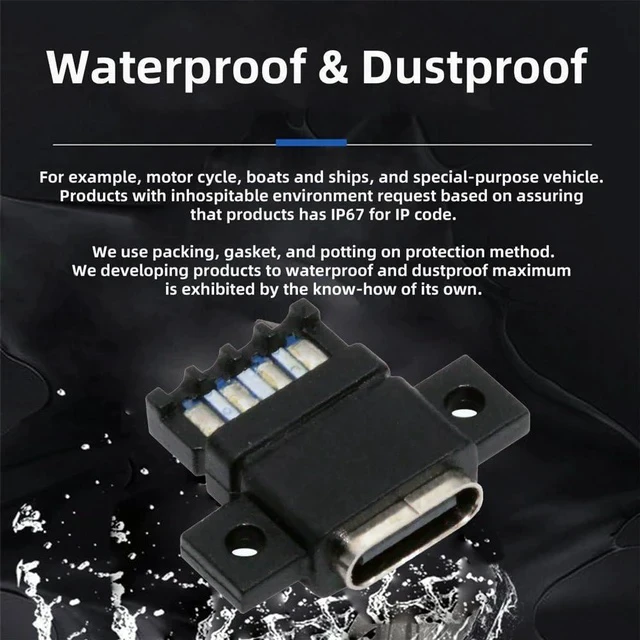 Alt view image 6 of 7 - xiwai 5pcs/Set DIY OEM Type C Female Socket Connector to 6Pin PCBA Pinout Flat Scew Mount Type PD Power DC 5V/20V for Wiring