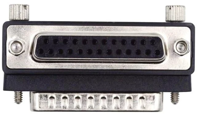 Main image of xiwai DB25pin LPT AES/EBU Male Nut to Female Screw Extension Adapter Serial Adapter DB Connector DSUB Parallel Up 90 Degree Angled