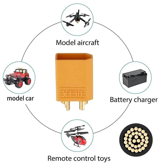 Alt view image 5 of 7 - Male to Male 18AWG Extension Cable Connector for RC Battery Portable Power Station Solar Panel