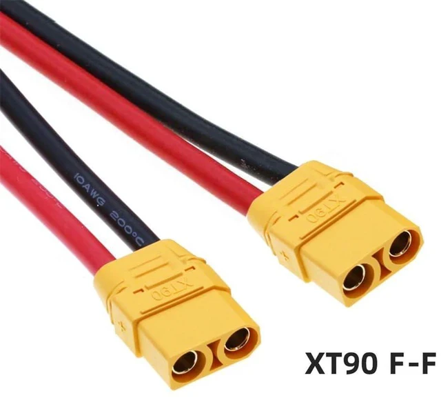 Alt view image 2 of 7 - Female to Female 10AWG Extension Cable Connector for RC Battery Portable Power Station Solar Panel