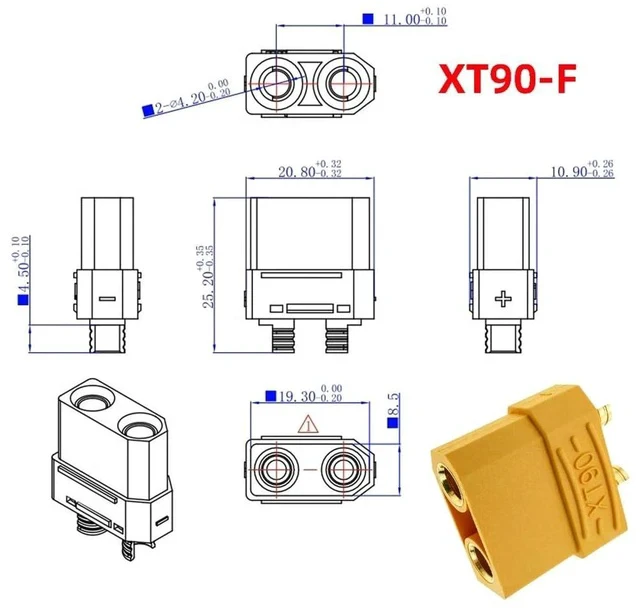 Alt view image 7 of 7 - Female to Female 10AWG Extension Cable Connector for RC Battery Portable Power Station Solar Panel