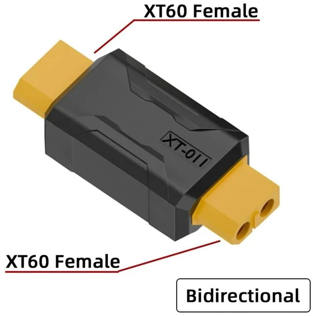 Alt view image 2 of 7 - xiwai XT60 Power Connector Female SC100 Protocol to XT60 Female Plug Fast Charging Adapter for RC Lipo Battery Quadcopter Multicopter Aeromodelling