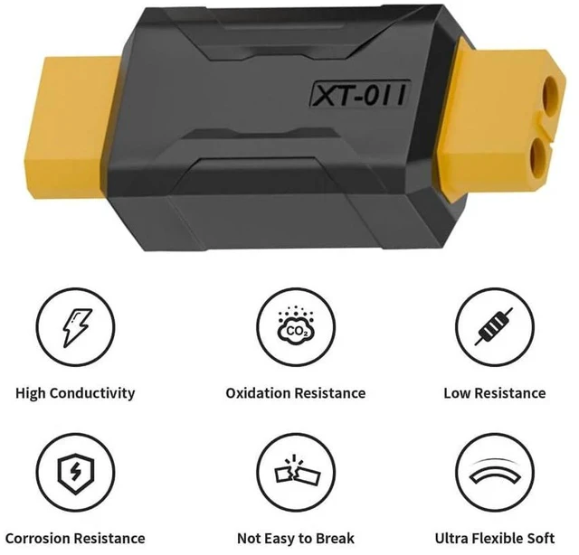 Alt view image 5 of 7 - xiwai XT60 Power Connector Female SC100 Protocol to XT60 Female Plug Fast Charging Adapter for RC Lipo Battery Quadcopter Multicopter Aeromodelling