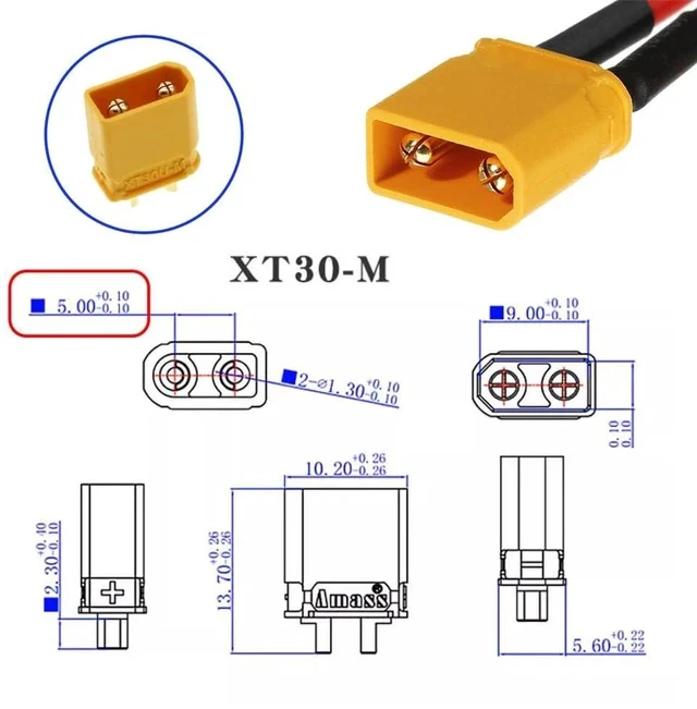 Alt view image 4 of 7 - Male to Male 18AWG Extension Cable Connector for RC Battery Portable Power Station Solar Panel