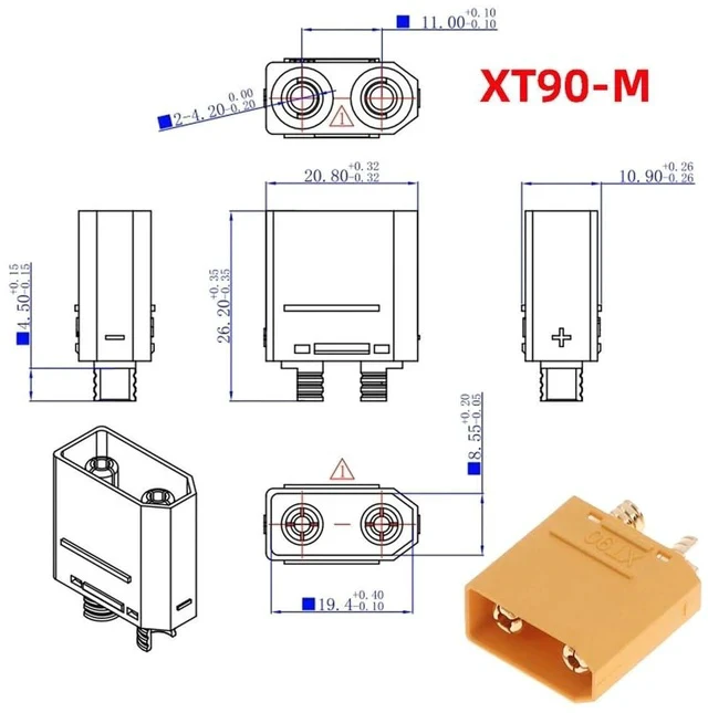 Alt view image 7 of 7 - Male to Female 10AWG Extension Cable Connector for RC Battery Portable Power Station Solar Panel