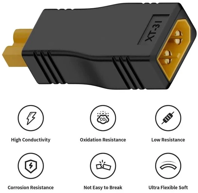 Alt view image 5 of 7 - xiwai XT60 Connector Female to XT30 Plug Female SC100 Protocol Power Adapter for RC Lipo Battery Quadcopter Multicopter Aeromodelling