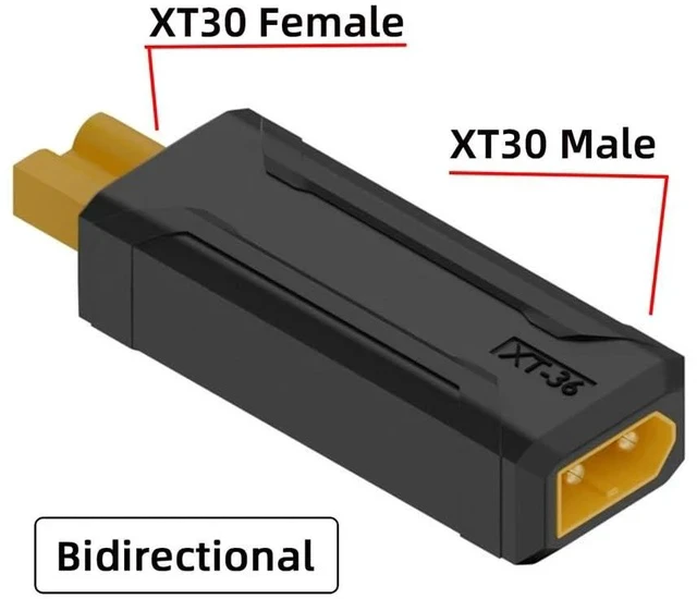 Alt view image 5 of 7 - XT30 Connector No Wires Male Protocol to XT30 Plug Female Fast Charging Adapter for RC Lipo Battery Quadcopter Multicopter Aeromodelling