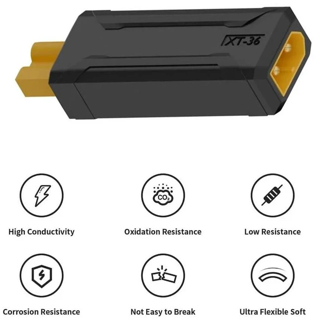 Alt view image 6 of 7 - XT30 Connector No Wires Male Protocol to XT30 Plug Female Fast Charging Adapter for RC Lipo Battery Quadcopter Multicopter Aeromodelling