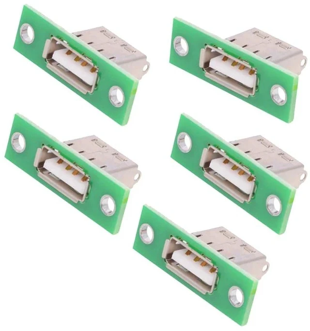Alt view image 7 of 7 - xiwai 5pcs USB Type-A Female DIY OEM Socket Connector with Panel Mount | xiwai 5pcs USB Type-A Female DIY OEM Socket Connector with Panel Mount