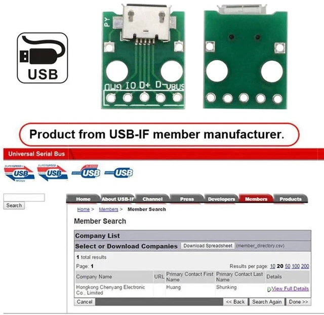 Alt view image 7 of 7 - 5pcs/Set DIY OEM USB2.0 Micro-B Female Receptacle Socket Connector with Flange PCB Mounting Assembly Solder Type 480Mbps