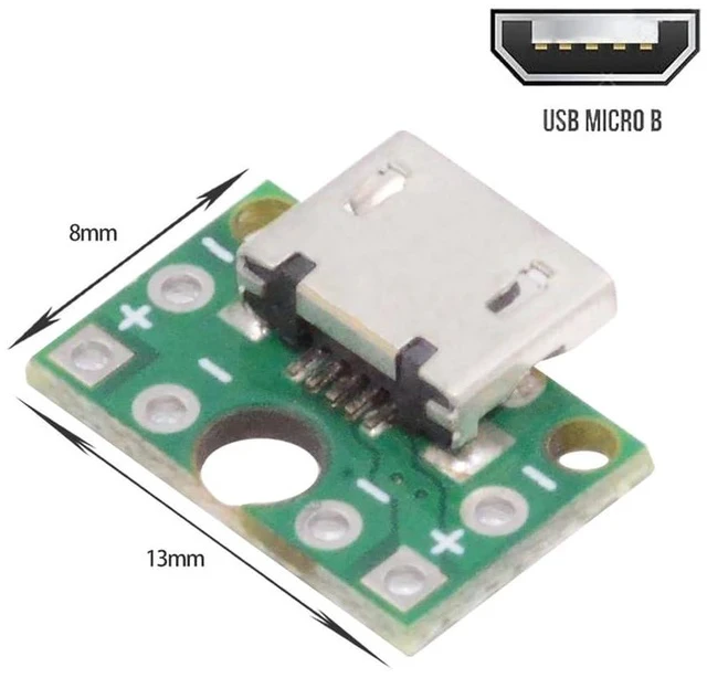 Alt view image 6 of 7 - 5pcs/Set DIY OEM USB2.0 Micro-B Female Receptacle Socket Connector with PCB Mounting Assembly Solder Type 480Mbps