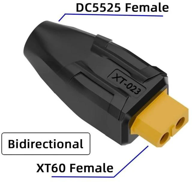 Alt view image 2 of 7 - xiwai XT60 Power Connector Female SC100 Protocol to DC 5.5x2.5mm Female Plug Fast Charging Adapter for RC Lipo Battery Quadcopter Multicopter Aeromodelling
