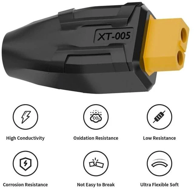 Alt view image 5 of 7 - xiwai XT60 Power Connector Female SC100 Protocol to DC 5.5x2.1mm Female Plug Fast Charging Adapter for RC Lipo Battery Quadcopter Multicopter Aeromodelling