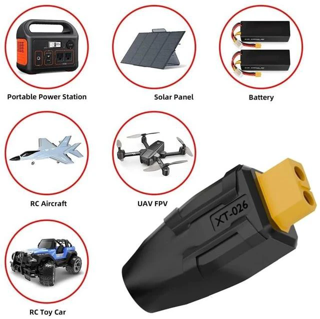 Alt view image 6 of 7 - xiwai XT60 Power Connector Female SC100 Protocol to DC 7.4x5.0mm Female Plug Fast Charging Adapter for RC Lipo Battery Quadcopter Multicopter Aeromodelling
